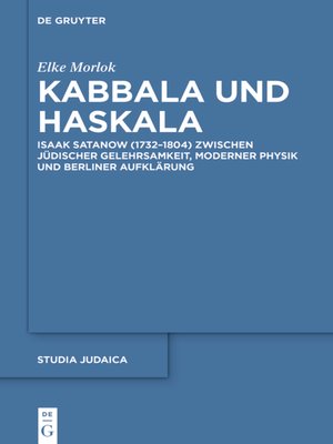 cover image of Kabbala und Haskala